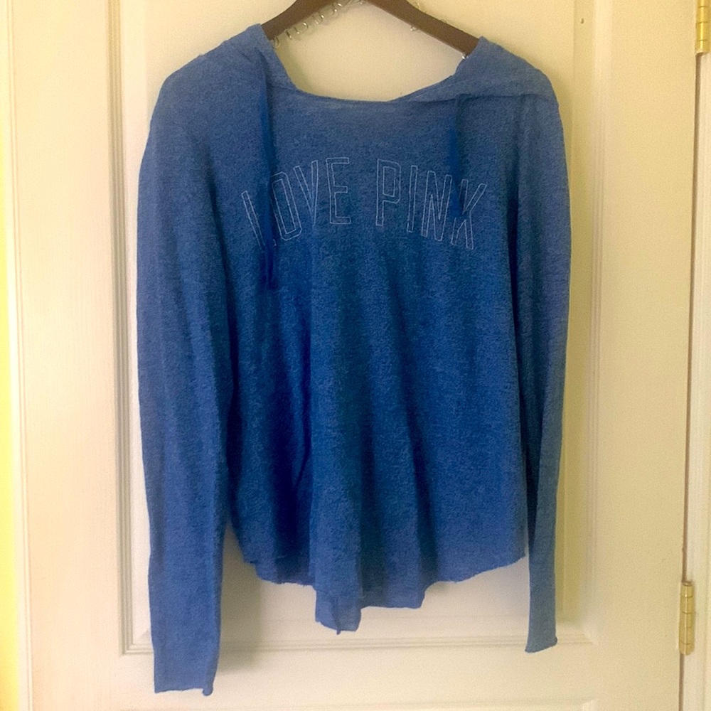 Pink Victoria Secret light weight hoodie